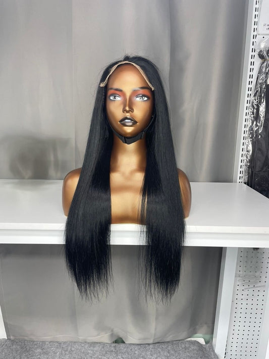 Mink Virgin Mini Frontal Transparent Lace Wig - Straight/Body Wave